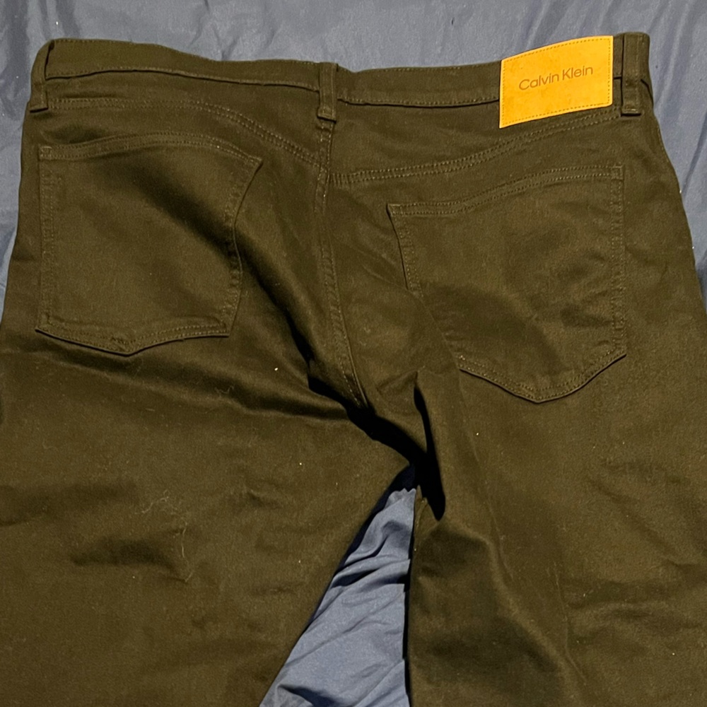 Men’s Calvin Klein Straight Jeans (BLACK)